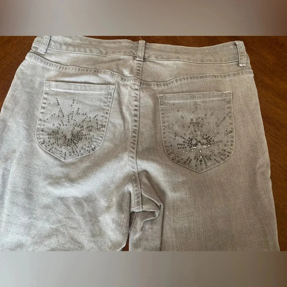 Chico's Gray Straight Leg Jeans for Women - Picture 9 of 16